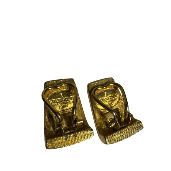 Givenchy 1981 Gold Tone Clip On Earrings - Picture 4 of 4